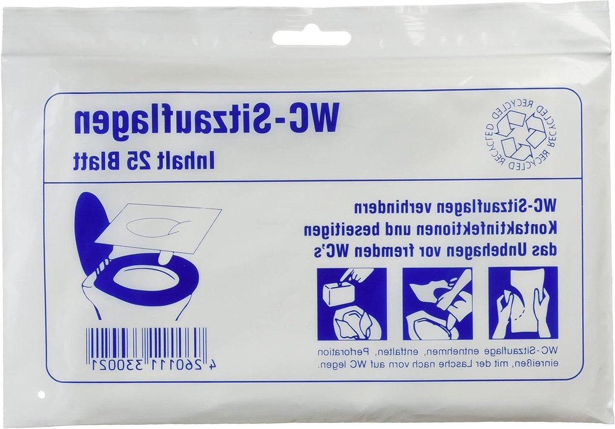 Toiletbrilhoezen - Beschermhoezen - Contactinfecties voorkomen - Hygiënisch en praktisch - 25 stuks - Wit