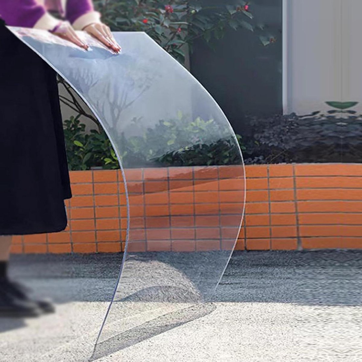 Dakplaat Polycarbonaat - Daglichtpaneel Slagvast - Kassen Bouwen - Weerbestendig UV-bestendig - 60 cm x 25 m - Helder
