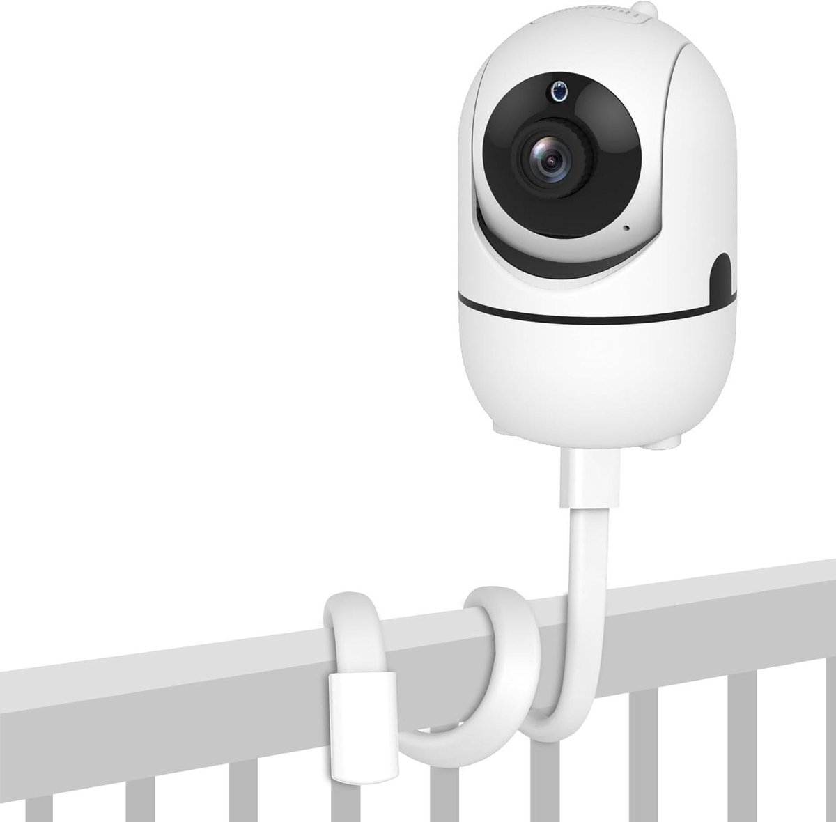 Babyfoonhouder - Babycamera standaard - Babykamer bewaken - Flexibele arm - Universeel - Wit