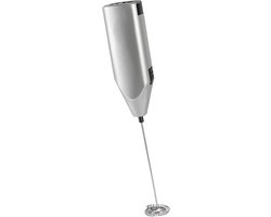 Melkopschuimer Elektrisch - Mini Blender - Koffie Verrijken - Stil Ontwerp - 3.5 x 20cm - Zilver