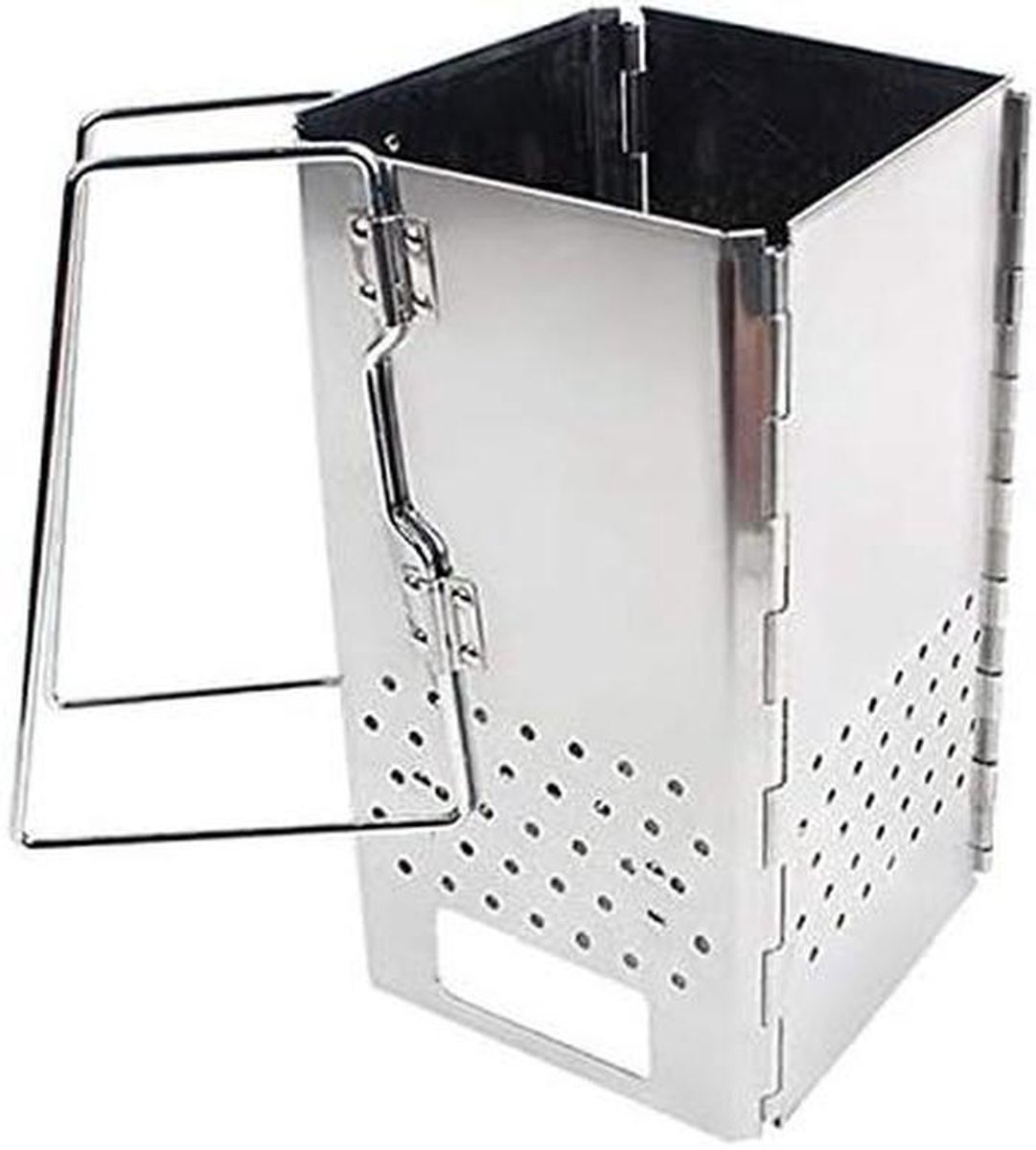 Houtskool Starter - Opvouwbare Grill - Buiten Koken - Intrekbare Structuur - 2 kg - Zilver