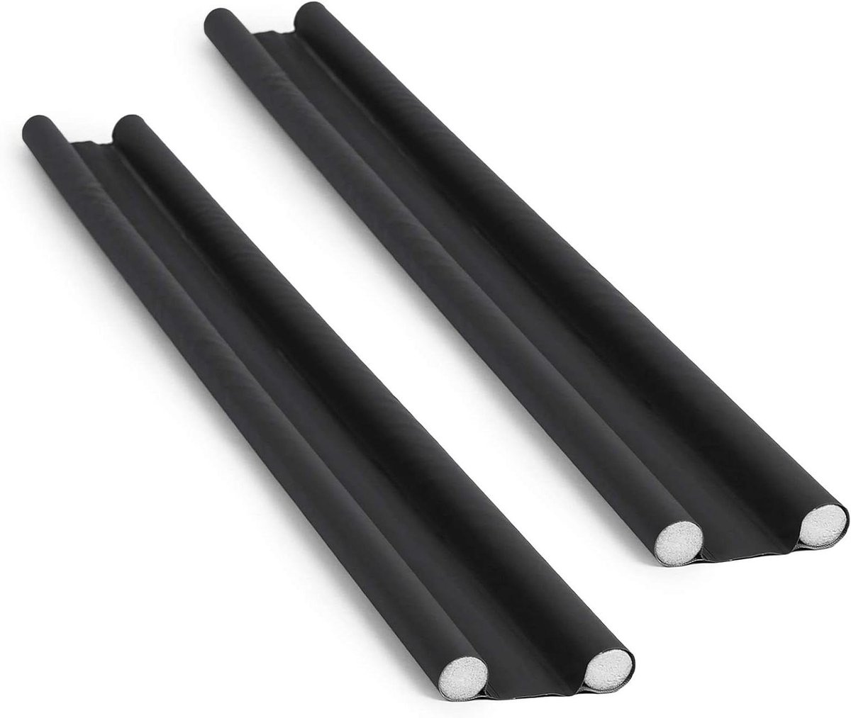 Tochtstopper Deurafdichting - Windstopper Isolatie - Energie Besparen - Waterdicht PVC Materiaal - 95 cm Lengte - Zwart Wit