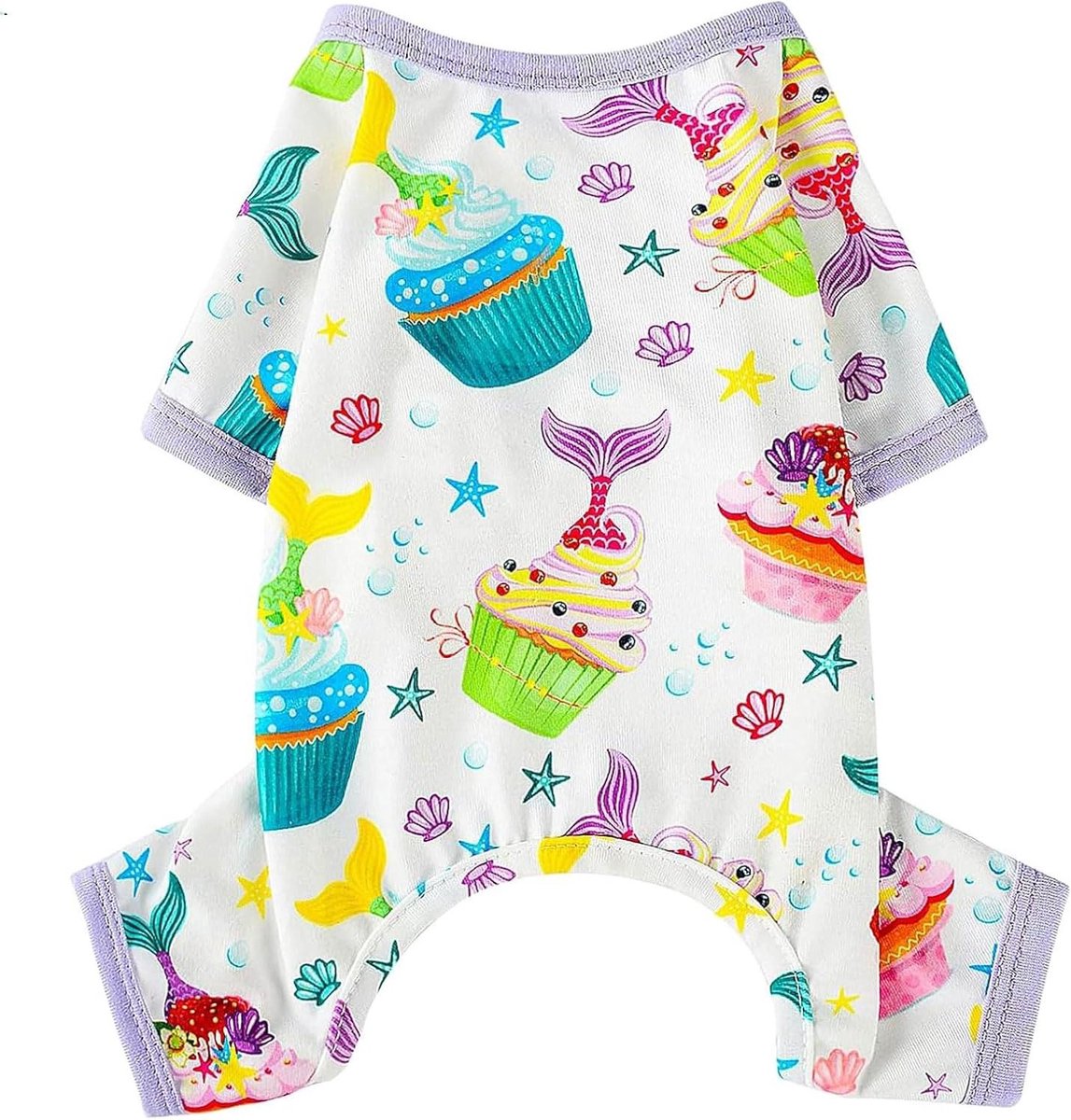 Hondenpyjama - Puppykleding - Comfortabel slapen - Ademend katoen - XS - Paars