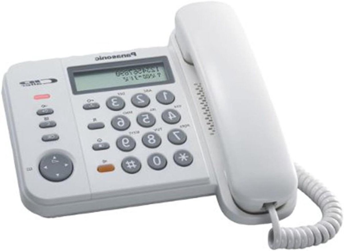 Bedrade Telefoon - Vaste Telefoon - Thuis Bellen - Nummerherkenning - 25x25x10cm - Wit