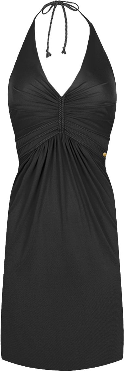 Chic by Lirette - Korte halter jurk Natural - Zwart - M