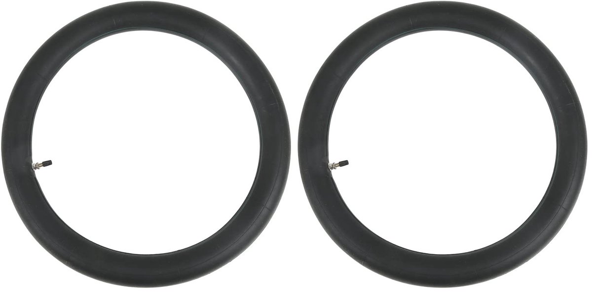 Qqmora 2 Pack 2.50-17 Motorfiets Binnenbanden met Rechte Staalstem - Schokabsorberend Rubber