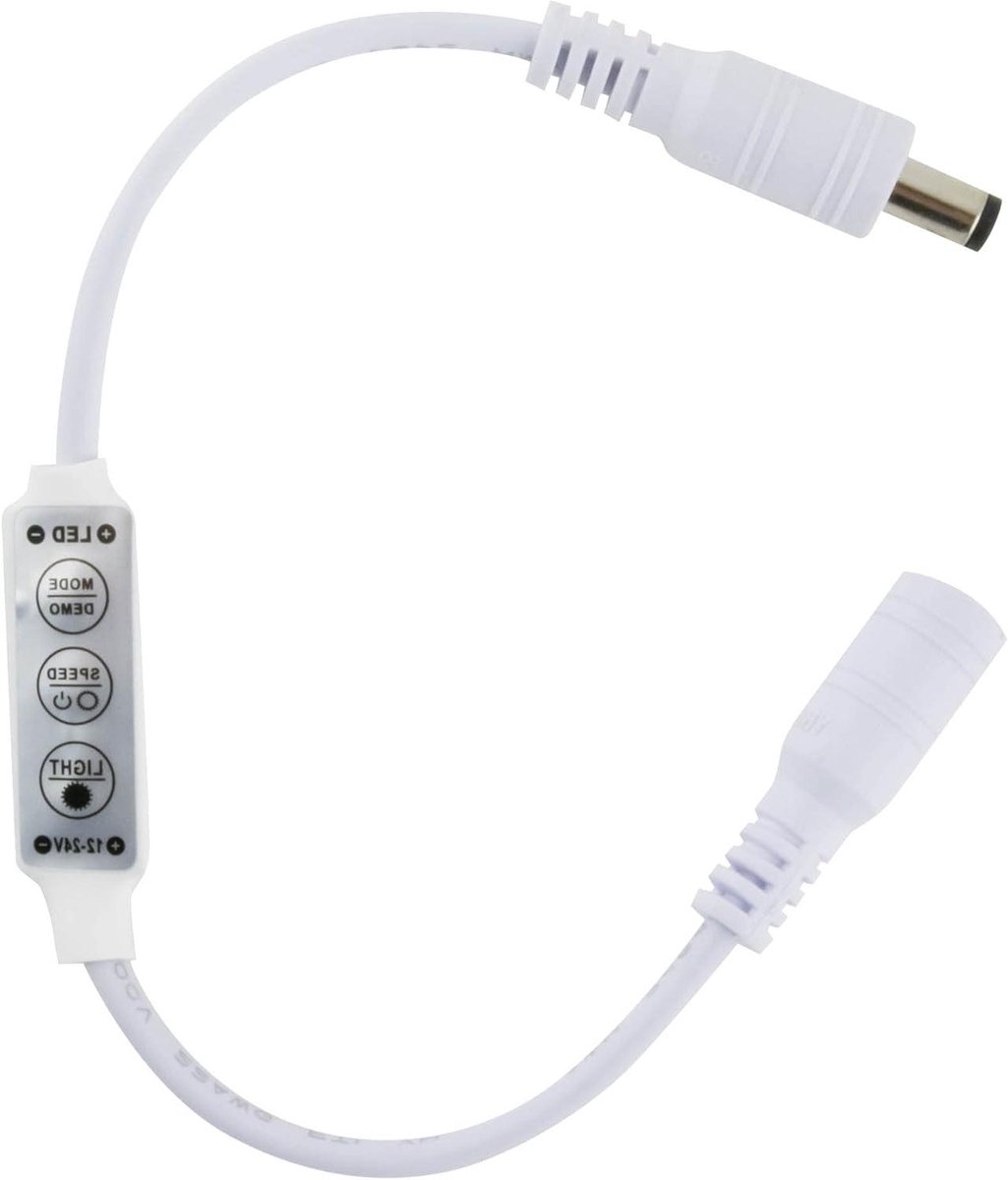 Mini Controller - LED Besturing - Verlichting Instellen - Plug and Play - 144 Watt - Wit