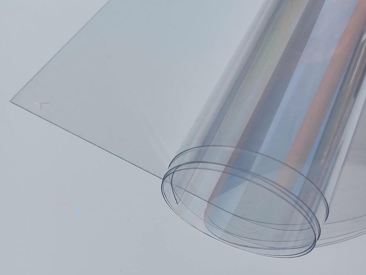 Polycarbonaat Plaat - Kunststof Glas - Beglazing Luifels - UV Beschermd - 1000 x 600 mm - Transparant