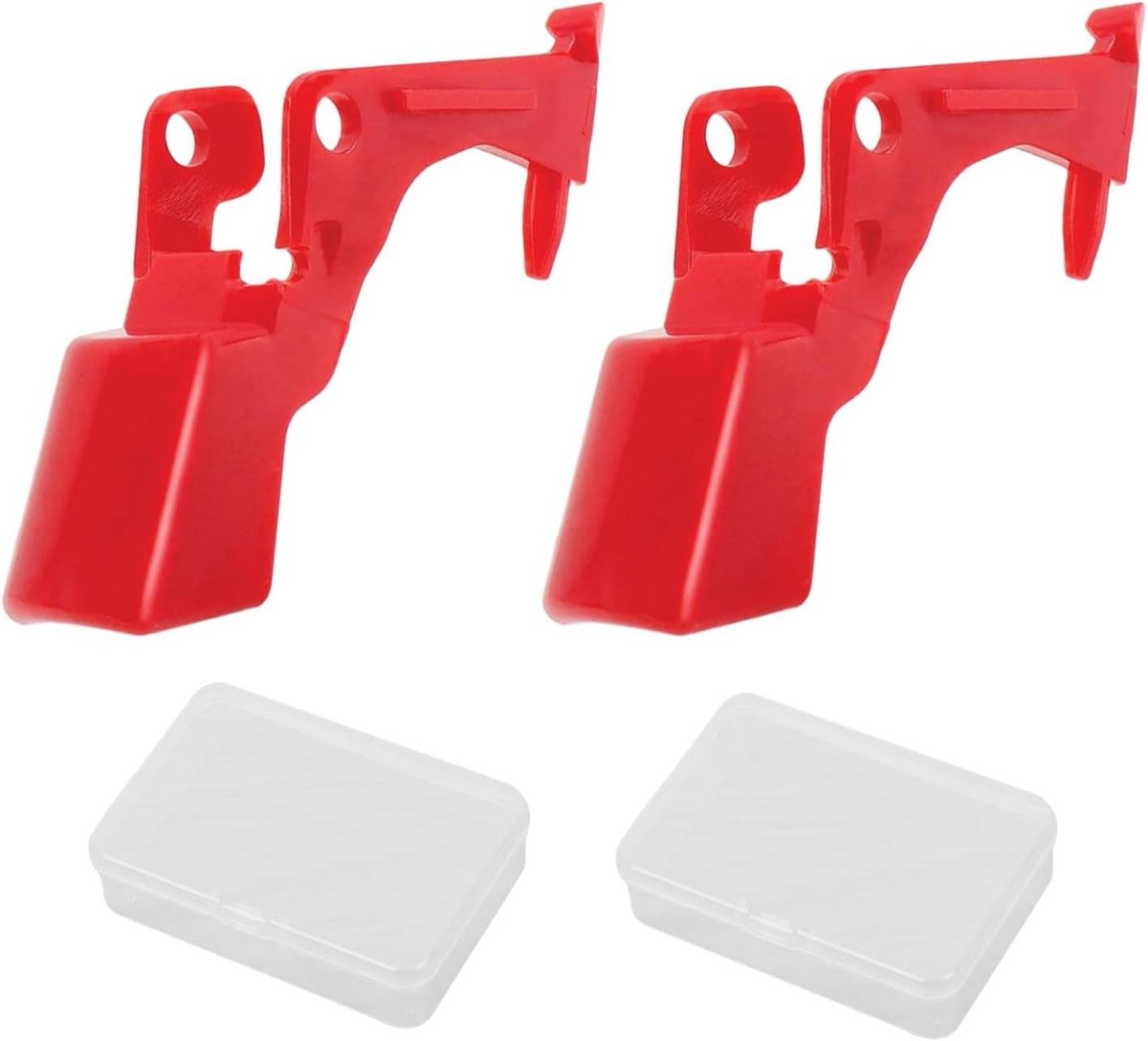 Stofzuigeronderdelen - Schakelaarblokkering - Gemakkelijk Schoonmaken - Versterkt Kunststof - 2 Stuks - Rood
