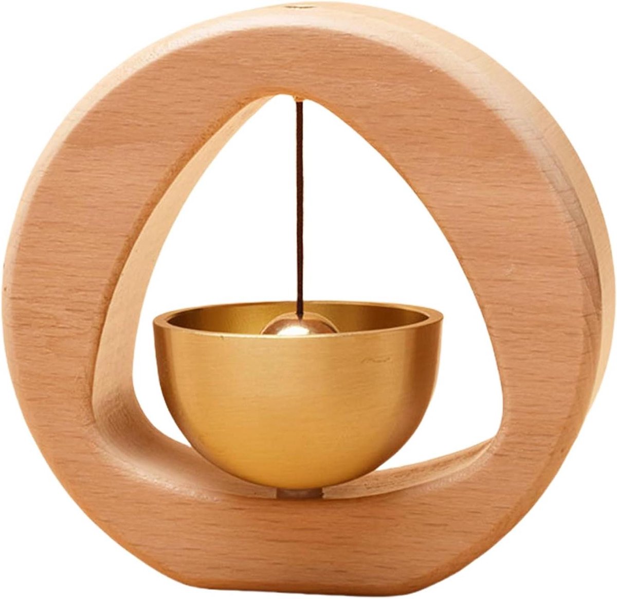 Houten Deurbel - Magnetische Bel - Winkel Aankondiging - Gereedschapsvrije Installatie - 97 x 45 x 95 cm - Houtkleur