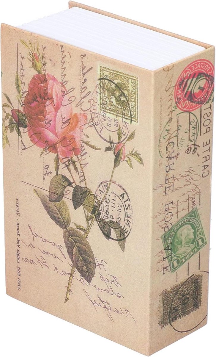 Boekkluis met slot - Geheime opberger - Waardevolle spullen bewaren - Combinatieslot - 18 x 11.7 x 5.5 cm - Roze