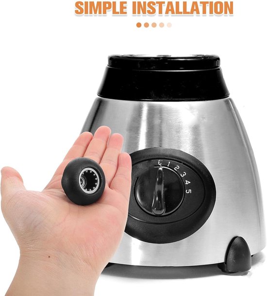 Mixer Aandrijfkoppelingen - Reserveonderdelen Mixer - Dranken Bereiden - Efficiënte Koppeling - 6 Stuks - Zwart — afbeelding 5