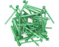 Vogelkooi Accessoires - Zitstokken Set - Vogels Laten Zitten - Gestructureerd Oppervlak - 50 Stuks - Grijs