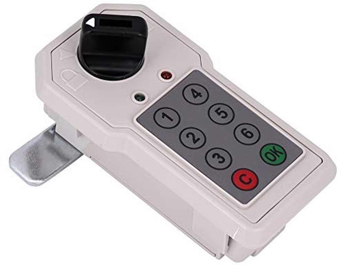 aladdien - Keyless Locker Lock - Elektronisch Slot - Veiligheid en gemak - Compact formaat - Master Key Lock - Geschikt voor opslagruimten - Model 1..