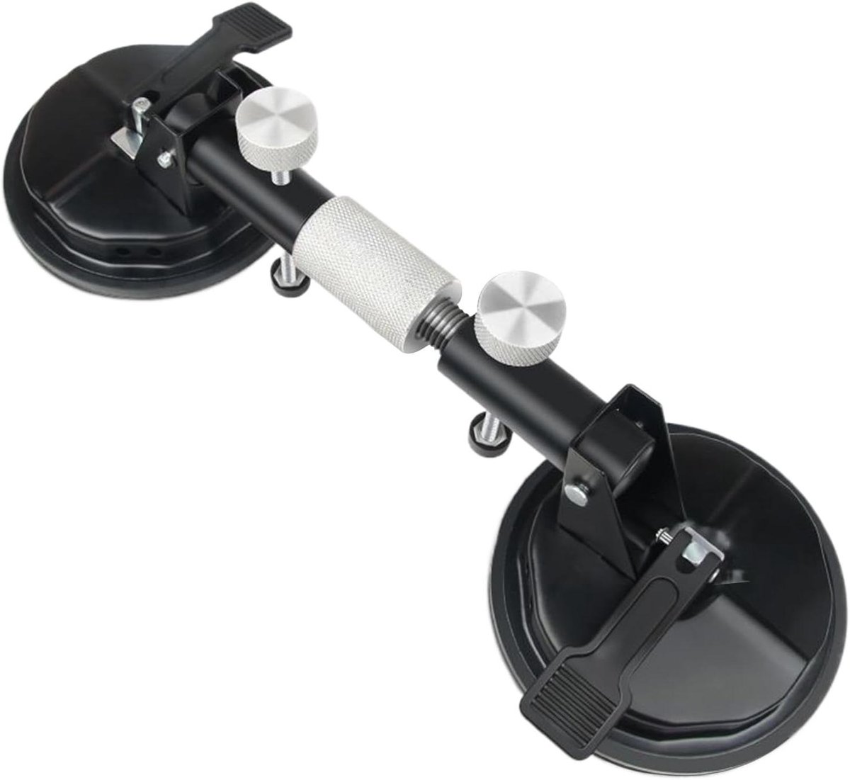 Naadsteller Tegels - Zuignap Klem - Naden Stellen - Dubbele Zuignap - 40 cm - Zilver