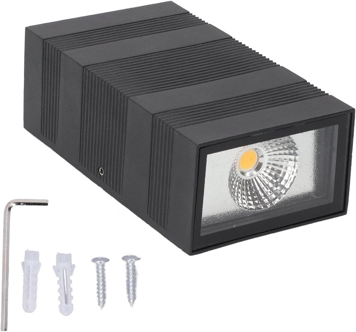 LED Wandlamp - Buitenlamp - Terras Verlichten - Waterdicht Aluminium - 160x90mm - Wit Lich