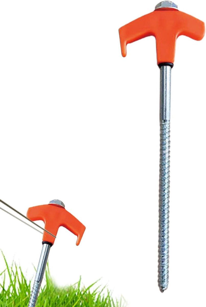 Grondanker - Tentharingen - Buiten Bevestigen - Oplichtend in donker - 20 cm - Oranje