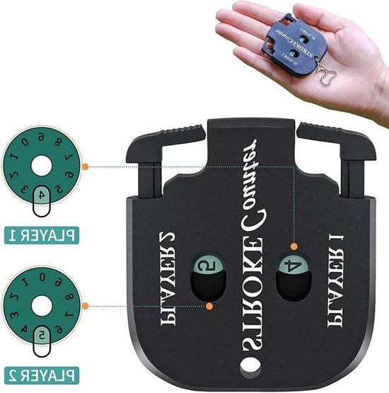 SnelShoppen - 4 Stuks Golf Resultaat Tellers, Puntentellers, Golf Scorer Tellers met Sleutelhanger, Handteller, Impact Monitor, Golf Resultaat Indicat van Snelshoppen — afbeelding 2