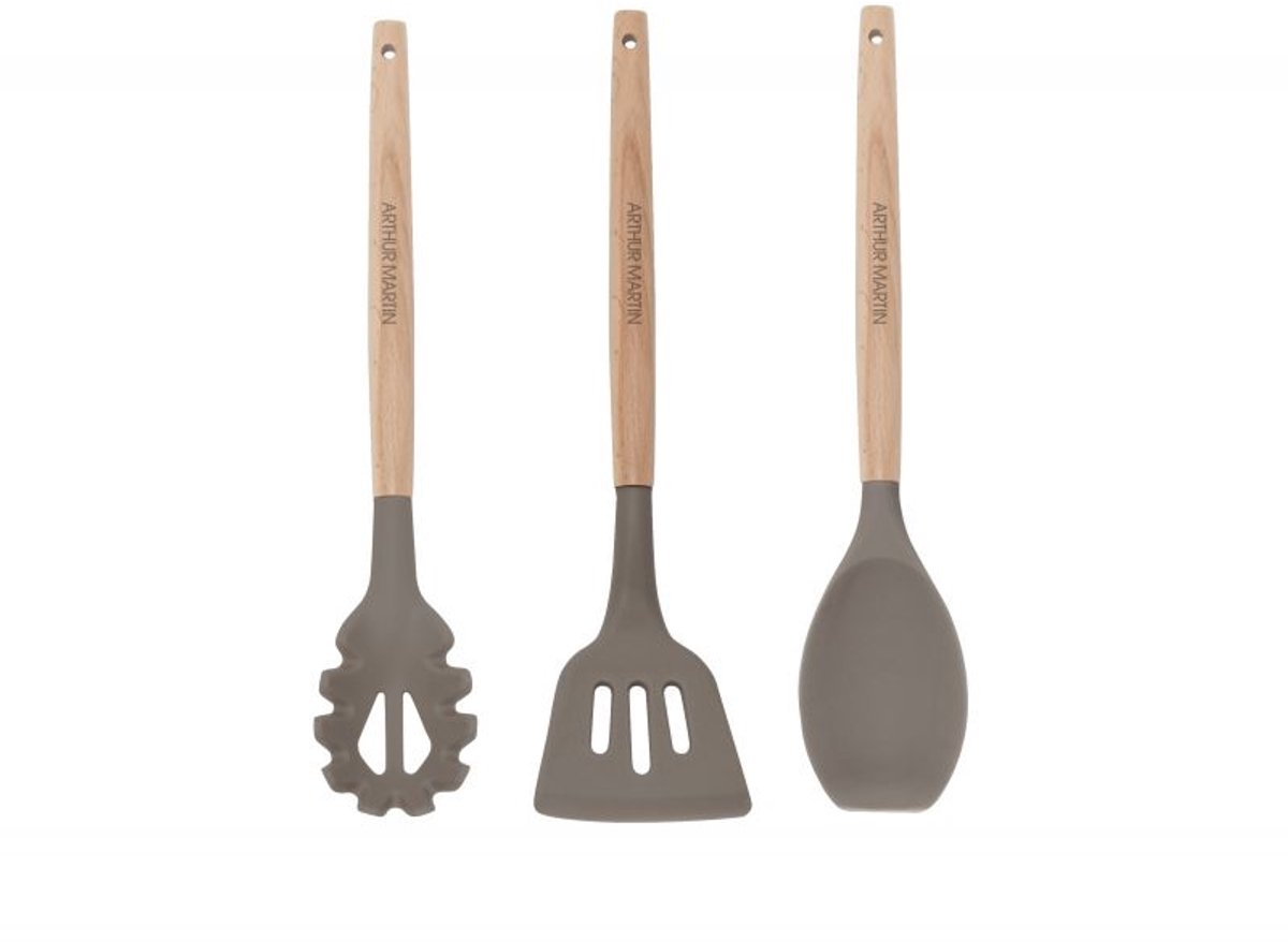 Arthur Martin – AM7887 – Kookpannenset – 18-delig – Taupe