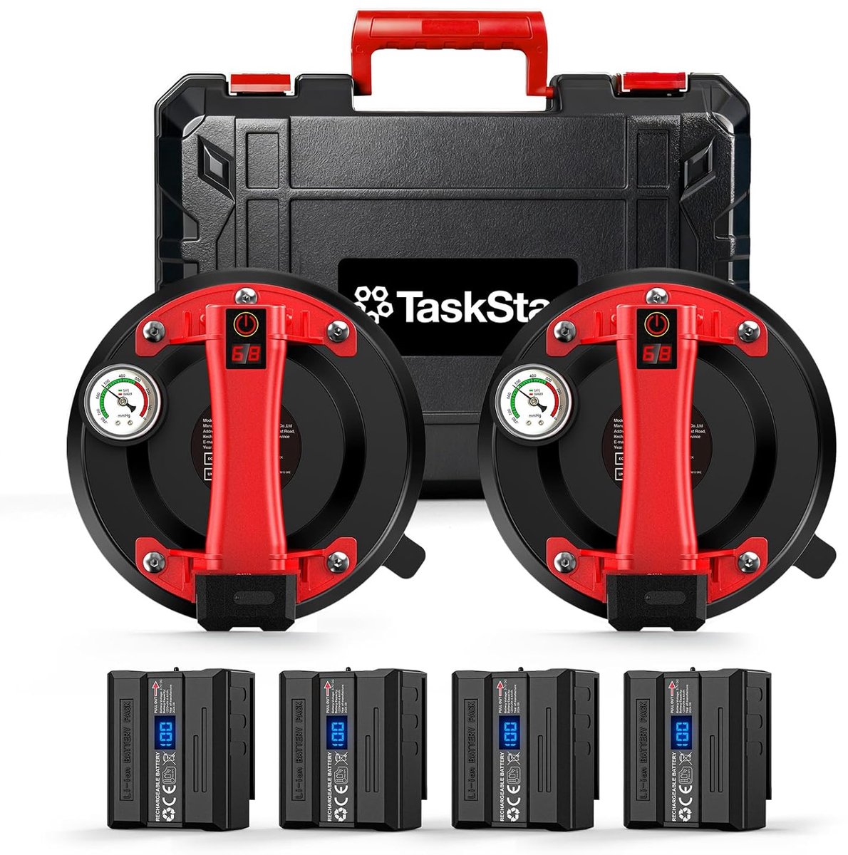 Accuzuiglift - Elektrische Glaszuiger - Materiaal Transport - 2000 mAh Accu - Ø 20 cm