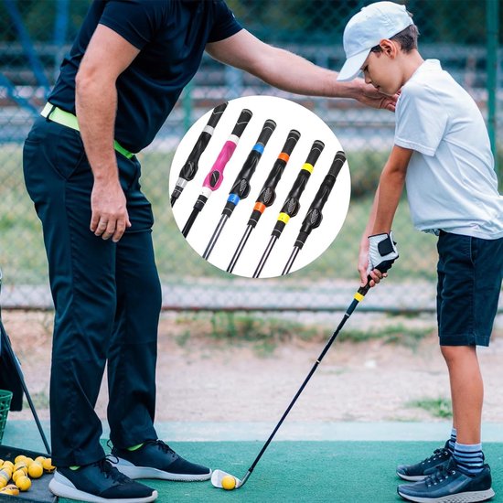 Golf Greeptrainer - Golf Houdingscorrector - Swing Oefening - Handpositie Correctie - 15.5cm - Roze van GOLF — afbeelding 5