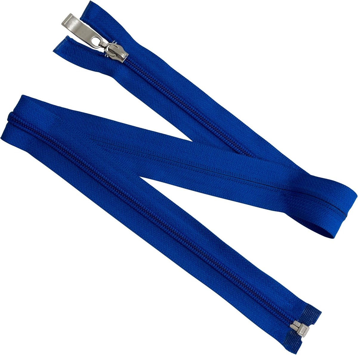Spiraalritsen Set - Deelbare Ritsen - Kleding Projecten - Decoratieve Trekkers - 60 cm Blauw