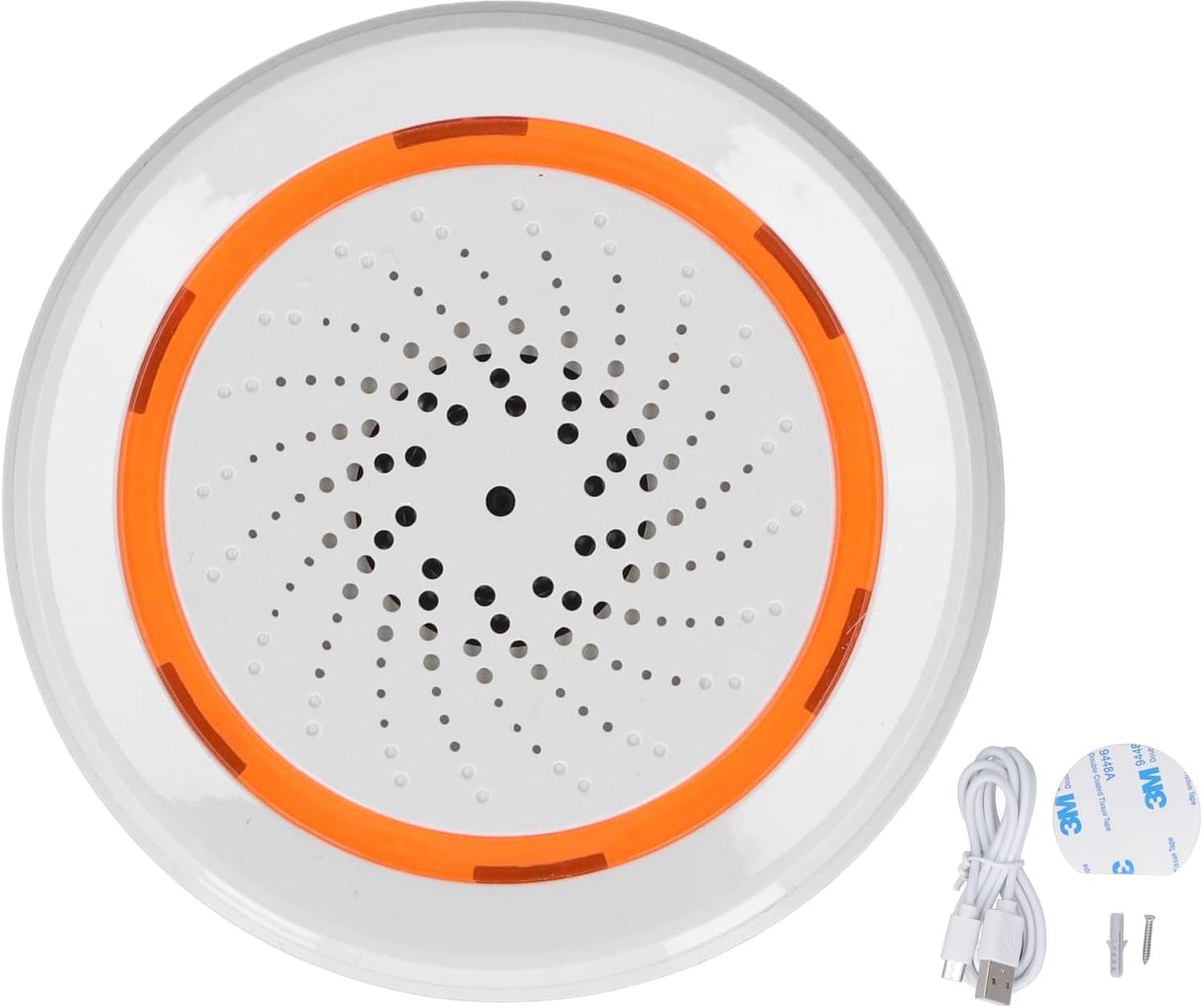 Slimme Sirene Sensor - Alarm Geluid Licht - Huisbeveiliging - 90dB Geluid en Licht