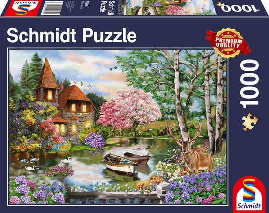 Schmidt - Legpuzzel - Huis aan het meer - 1000 stukjes - Volwassenen - vanaf 12 jaar
