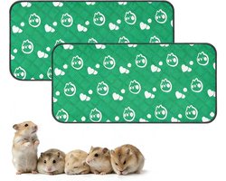 Huisdier Pads - Cavia Bodembedekking - Kooi Voering - Wasbaar Waterdicht - 61x120cm - Groen