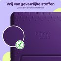 Paarse hoes van zacht EVA siliconen materiaal, vrij van gevaarlijke stoffen, met RoHS keurmerk.