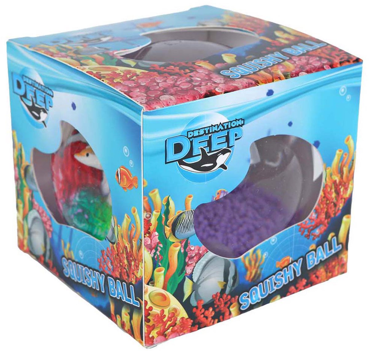 Destination Deep Oceaan Bal met Zeedieren, 9cm