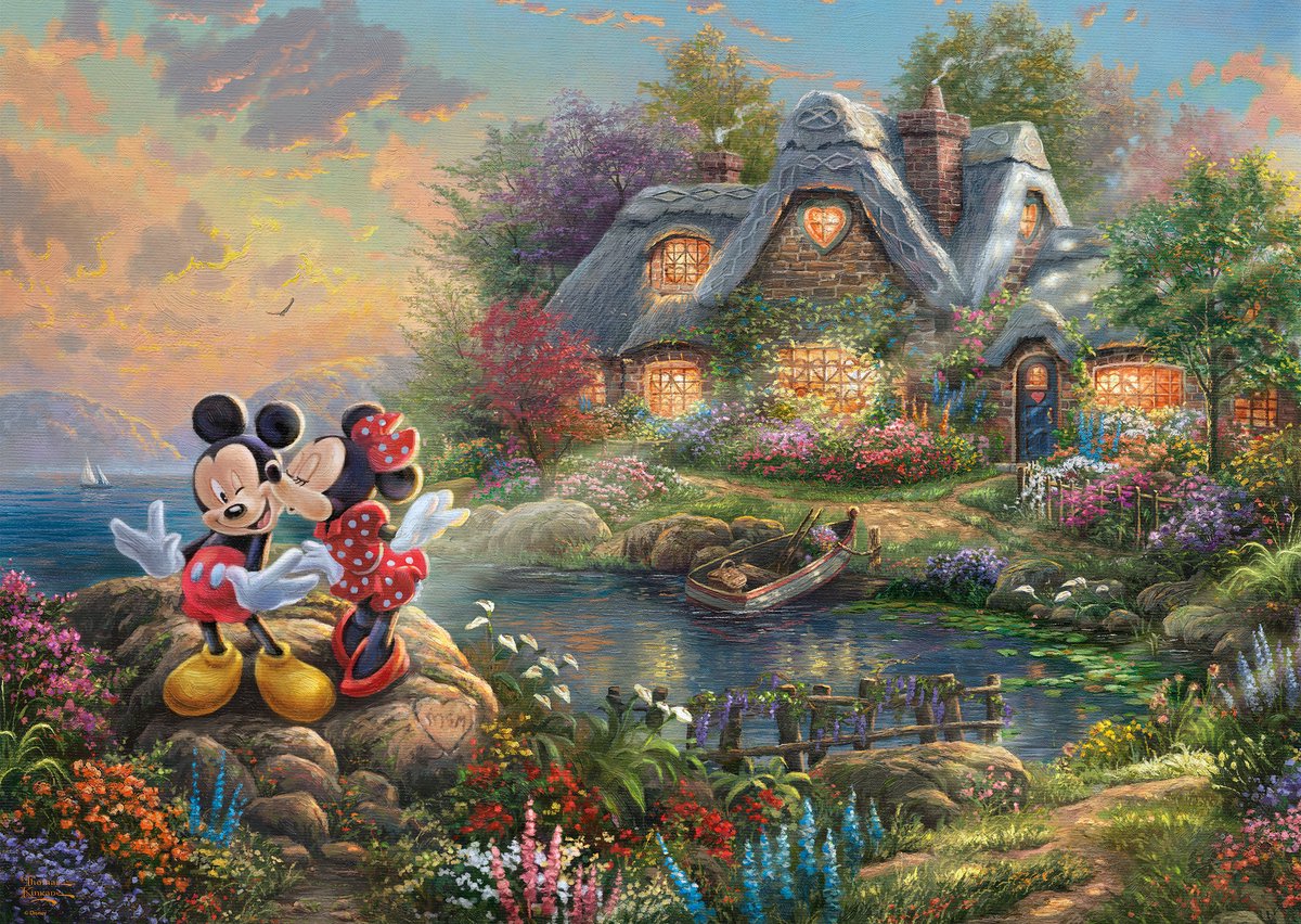 Disney Mickey & Minnie 1000 stukjes Puzzel