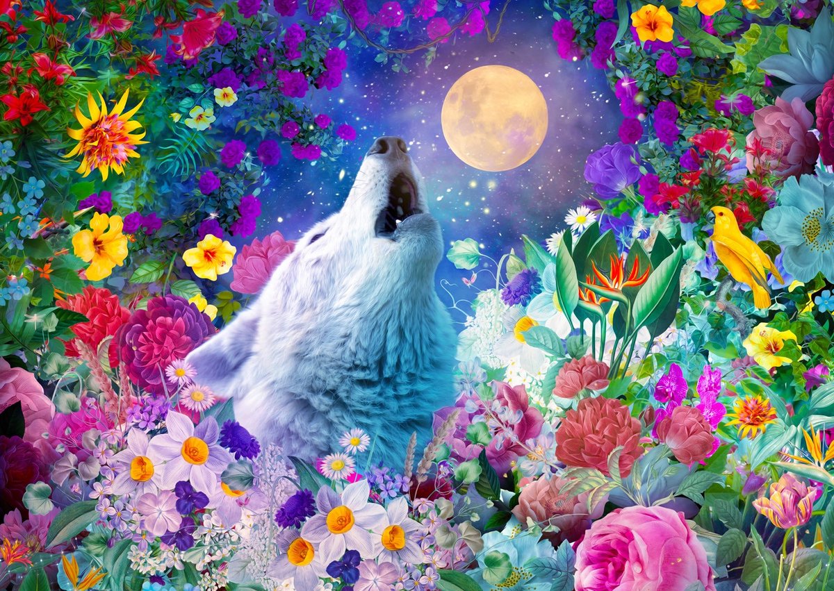 Wolf Moon Puzzel 1000 Stukjes