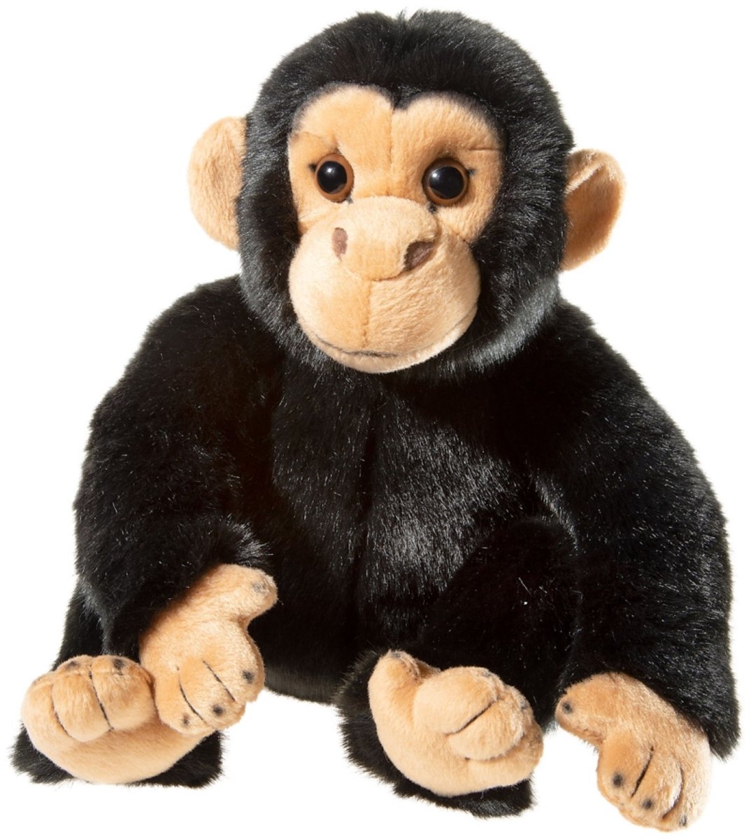 Heunec knuffel chimpansee - pluche aap 24cm speelgoed.