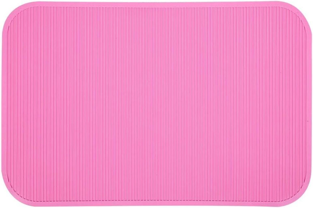 Grooming Mat - Huisdier Mat - Hondentraining - Antislip Rubber - 57x38cm - Roze
