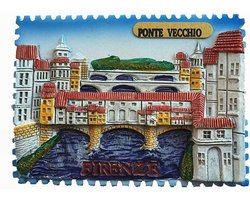 Koelkastmagneet - Decoratieve Sticker - Keuken Decoratie - Stijlvol Souvenir - 8x6 cm - Florence Italië