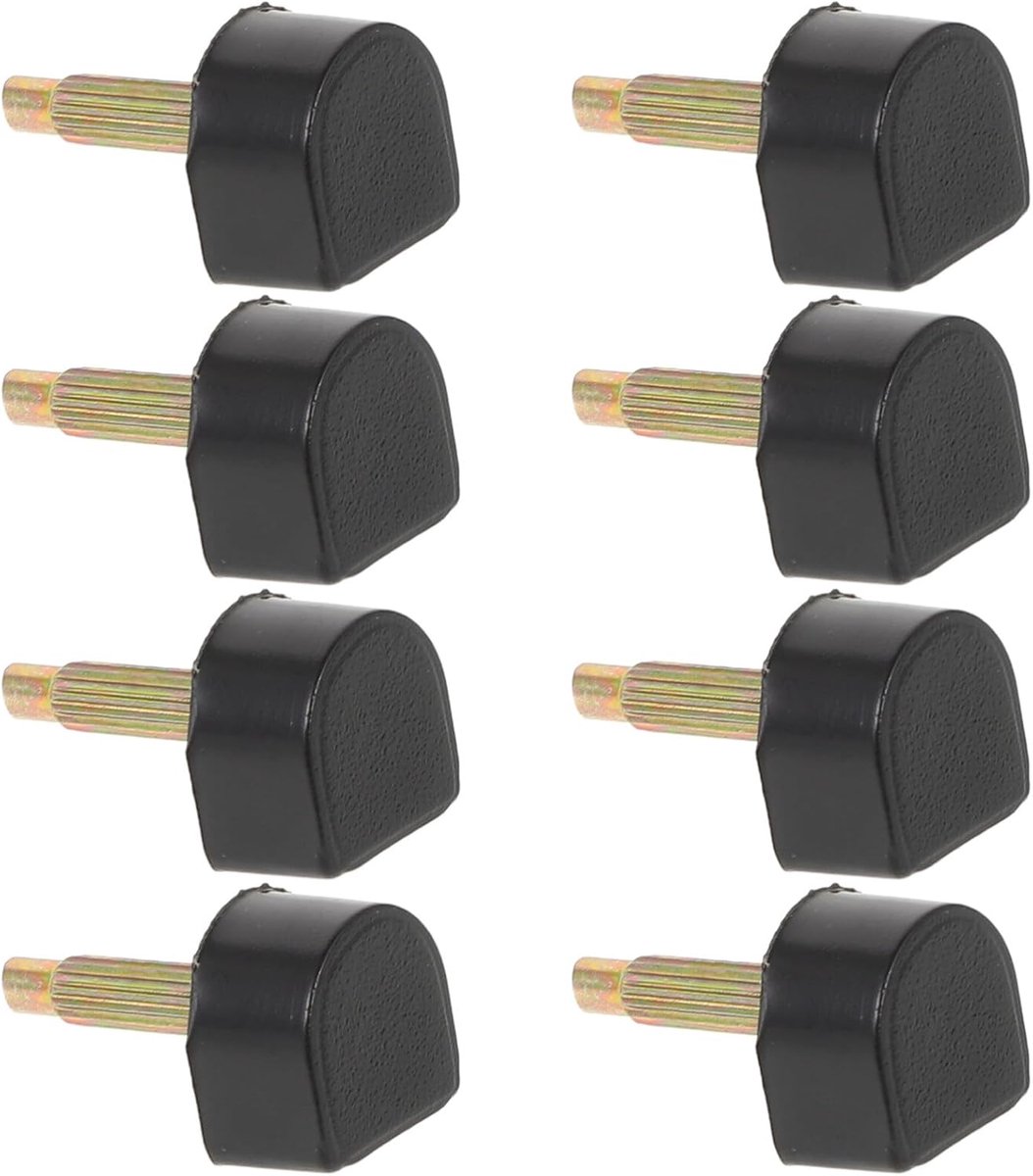 Vervangingsset Hoge Haktips - Hielkap Afdekking - Schoen Reparatie - Antislip Oppervlak - 1.9 x 1 cm - Zwart