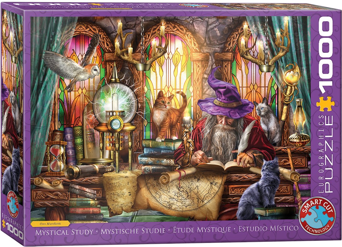 Eurographics puzzel Mystical Study 1000 stukjes legpuzzel Ciro Marchetti.