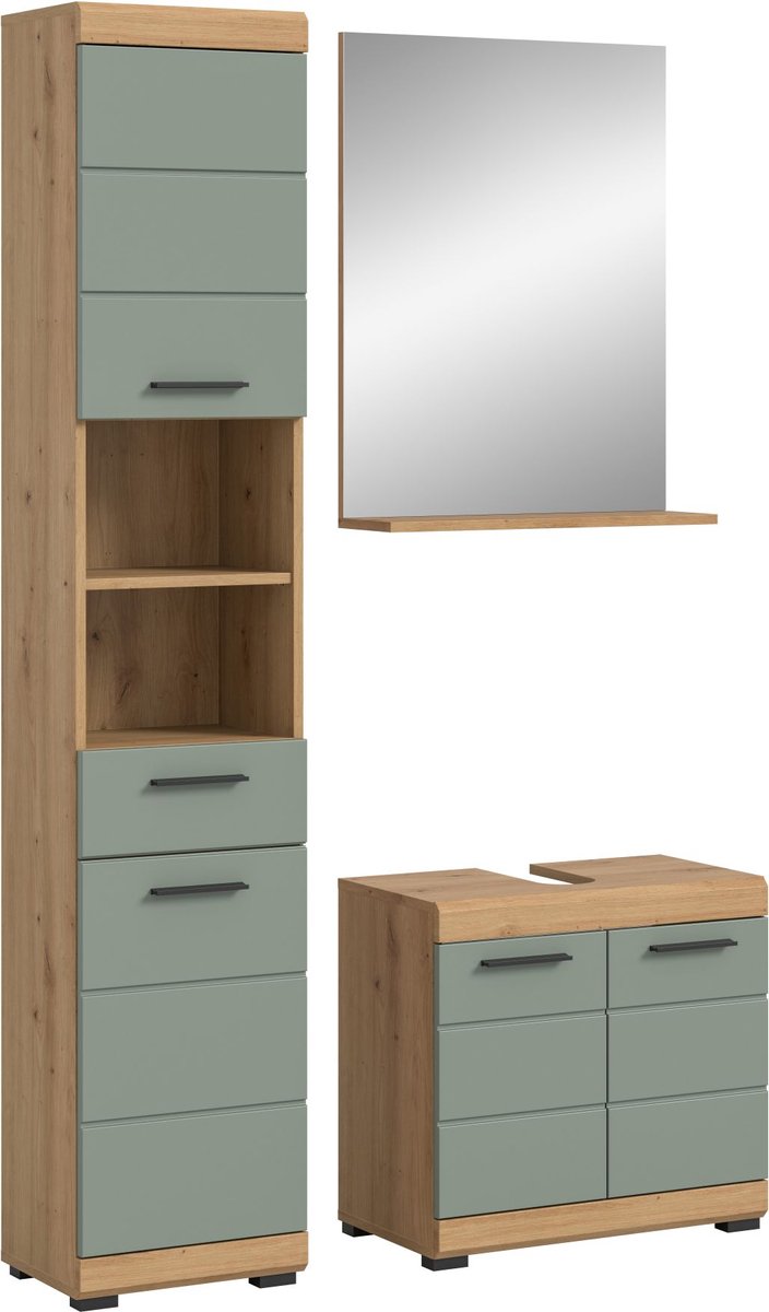 xonox.home Badkamermeubel Scout Artisan eiken imitatie B/H/D: 112x191x34 cm