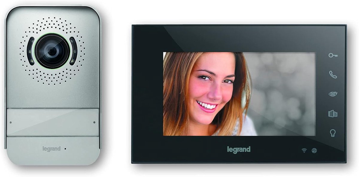 Video Deurtelefoon Kit - Smart Intercom - Veiligheid Thuis - 7 Inch HD Display - 160 x 36 cm - zwart