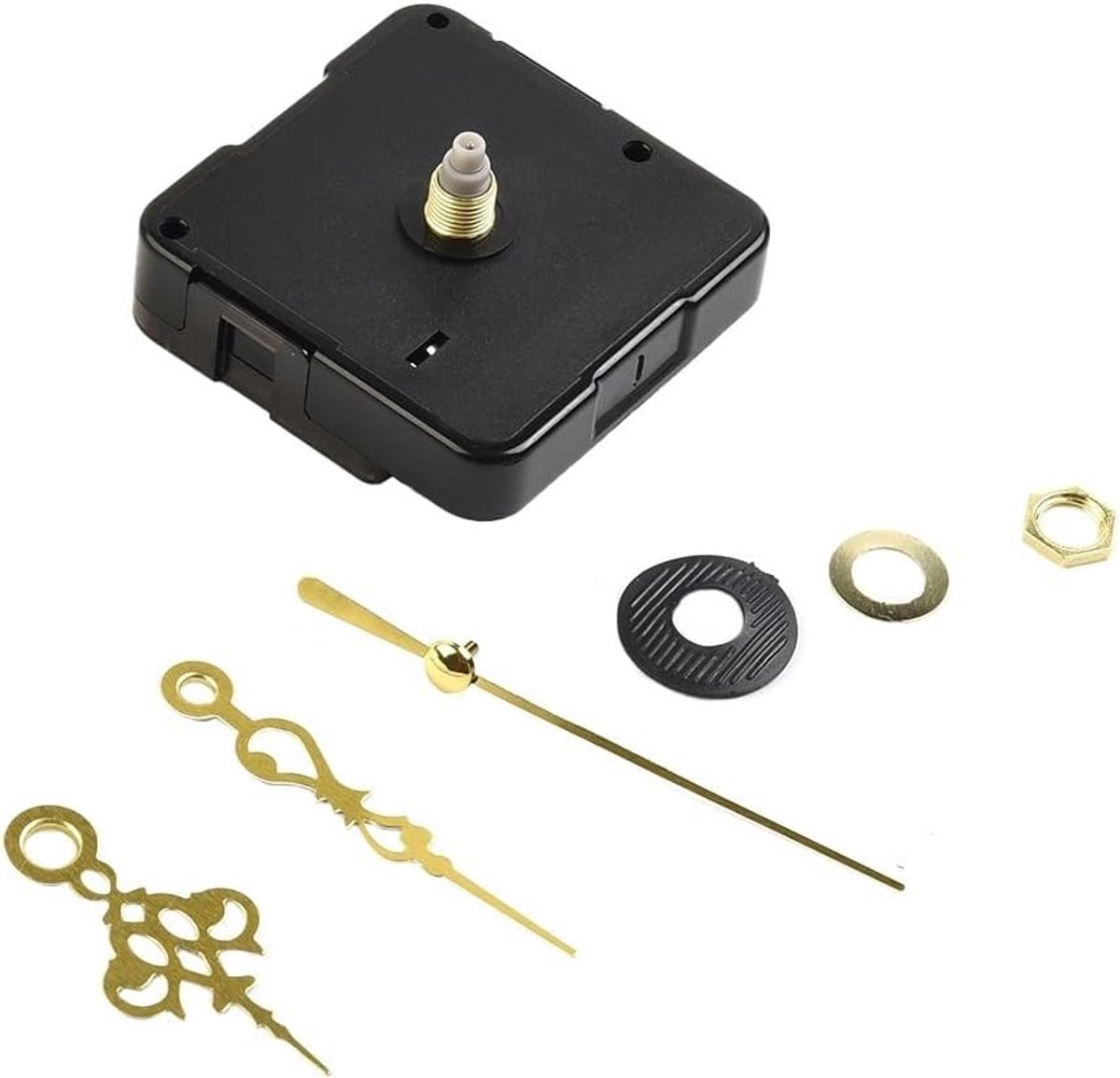 Klok Beweging - Klokonderdelen - Klok Maken - Stille Quartz - 13 mm Aslengte - Goud