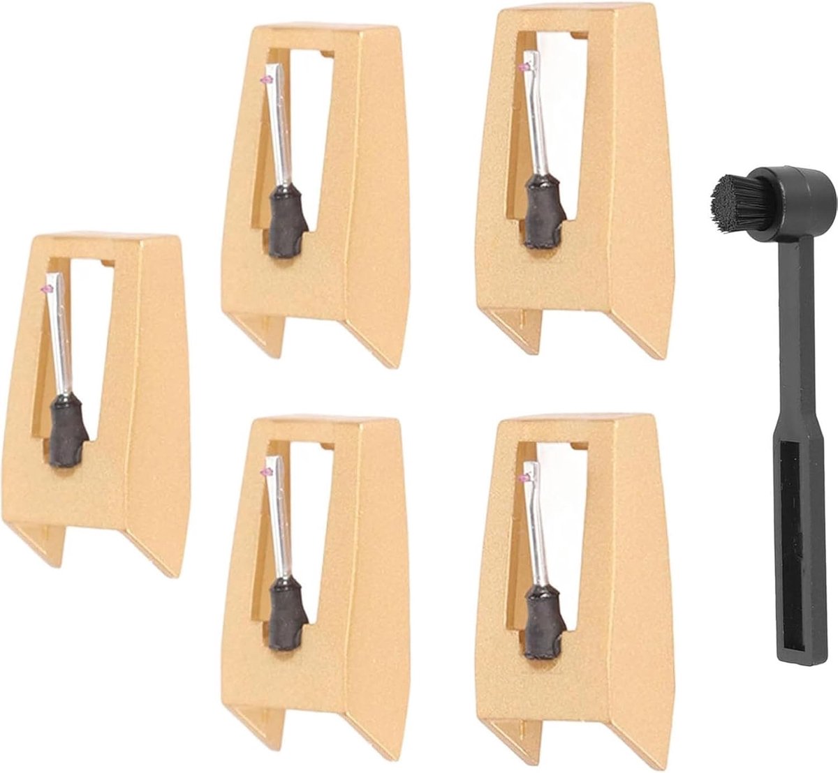 Naald Stylus - Platenspeler Naald - Muziek Luisteren - Minimaliseert Slijtage - Standaard Maat - Rood Goud
