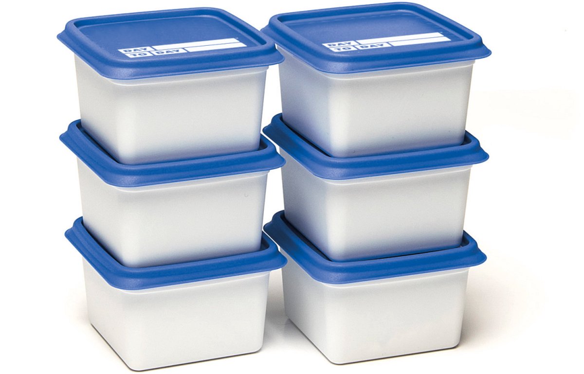 Day To Day Alaska Diepvriesdozen - 6x 200 ml - Diepvries Vershoudbakjes - Stapelbare Bewaarbakjes - BPA-vrije Bewaardozen - Vaatwasbestendig & Microgolfoven veilige Vershouddozen - Gemaakt in België