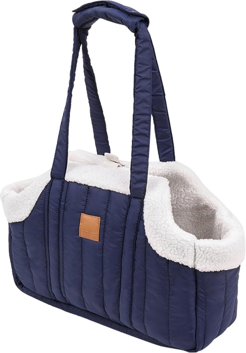 Dieren Reistas - Huisdier Transporttas - Veilig Onderweg - Goede Ventilatie - 40x24x5 cm - Blauw