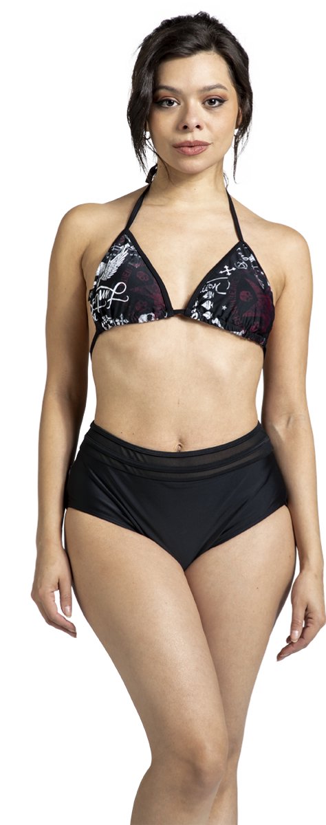 Black Premium by EMP Zwart bikinibroekje met hoge taille - Dames — afbeelding 3