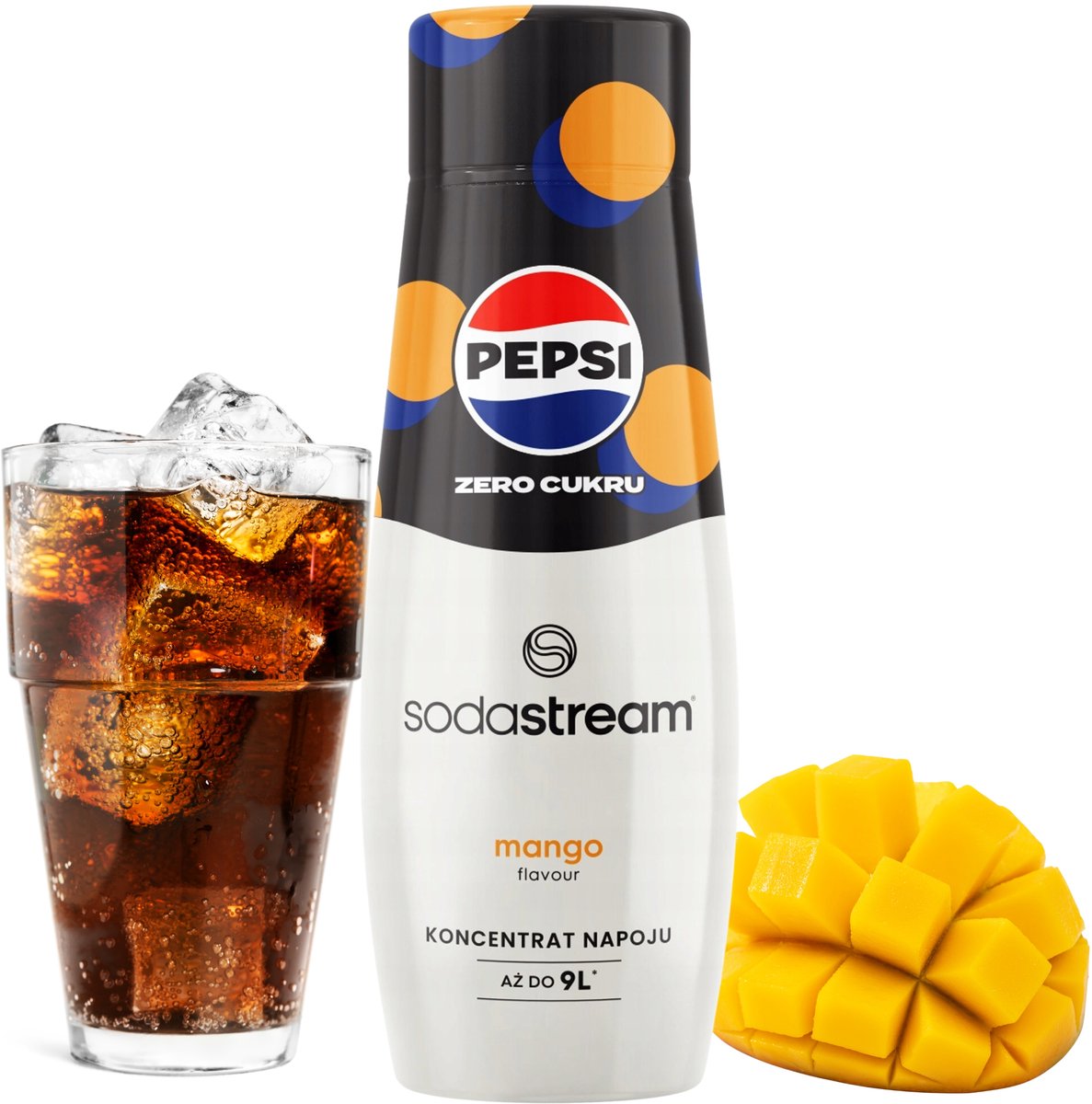 Pepsi Max Mango - Frisdrank Concentratie - 440ml - Zonder Suiker - Tropische Smaak