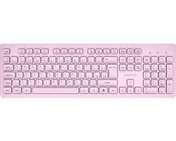 Canyon HKB-W01 Serie - Draadloos Toetsenbord - Full-size - Ultrastille Toetsen - Roze
