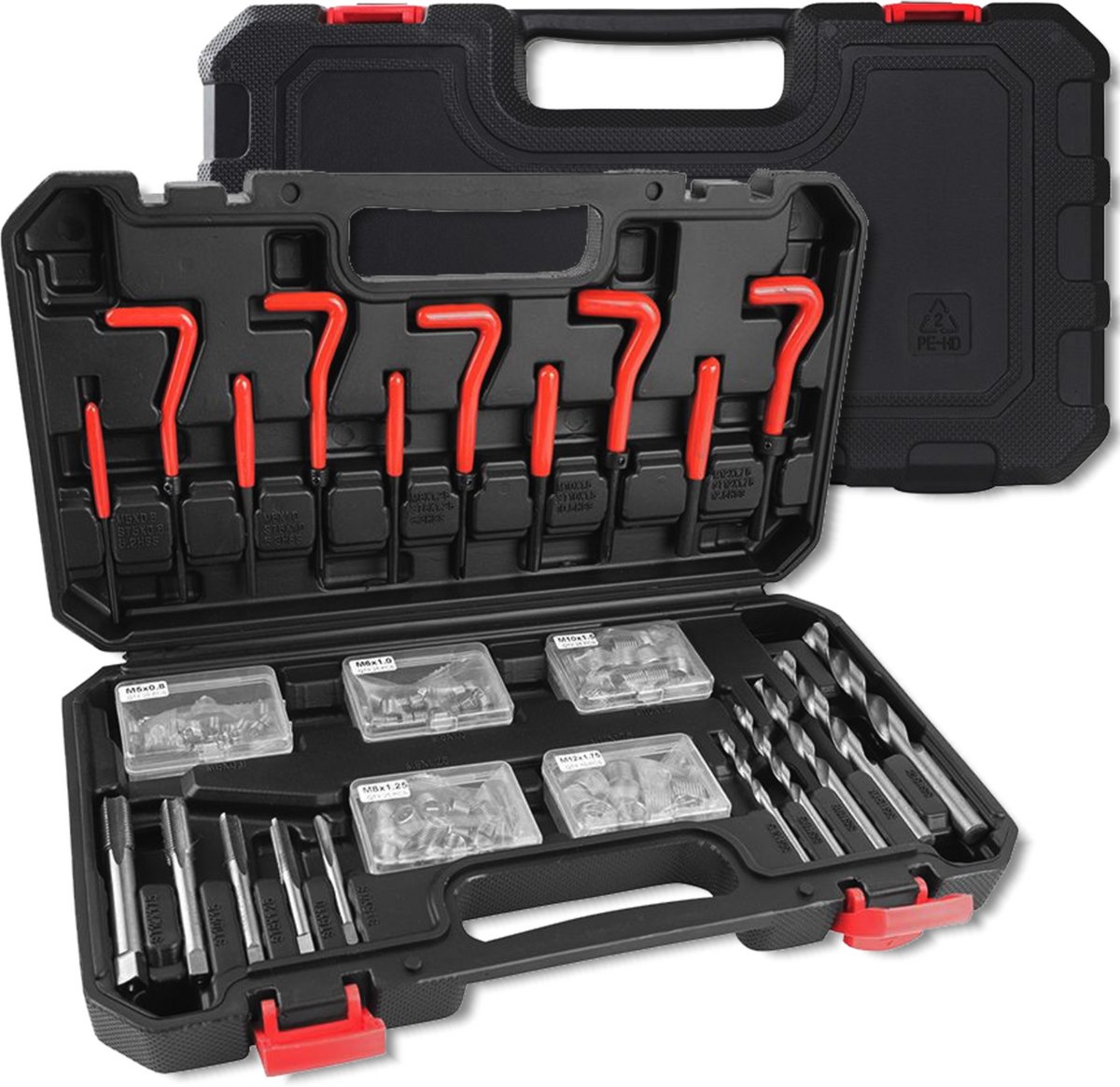 Forcekraft FK-9131U1 Serie - Reparatiedoek - 131 Elementen - Inclusief Transportkoffer - M5-M12