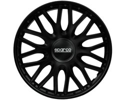 Sparco Wieldoppen Roma 14 inch Zwart - 4 stuks