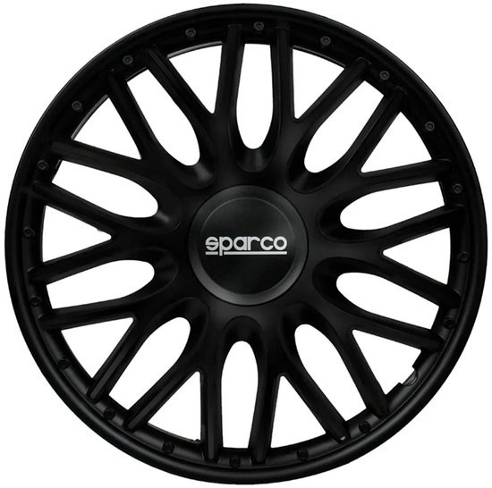 Sparco Wieldoppen Roma 14 inch Zwart - 4 stuks